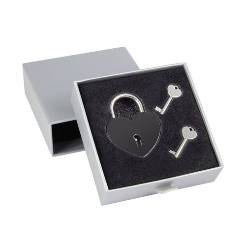BLACK HEART PADLOCK