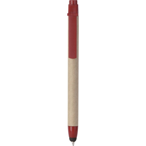 BOLÍGRAFO CON PANTALLA TÁCTIL FABRICADO EN PLÁSTICO Y CARTÓN RECICLADO