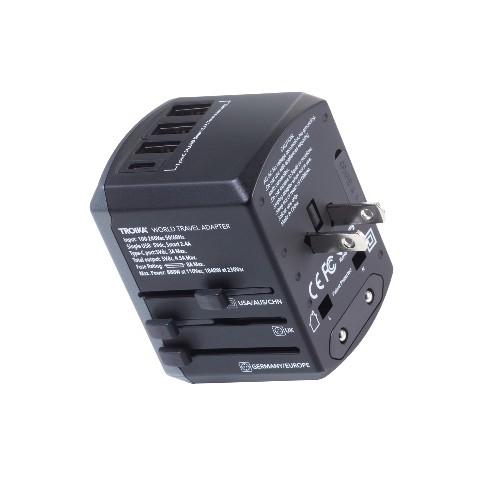 Adaptador de Viaje Universal TROIKA WORLD TRAVEL ADAPTER