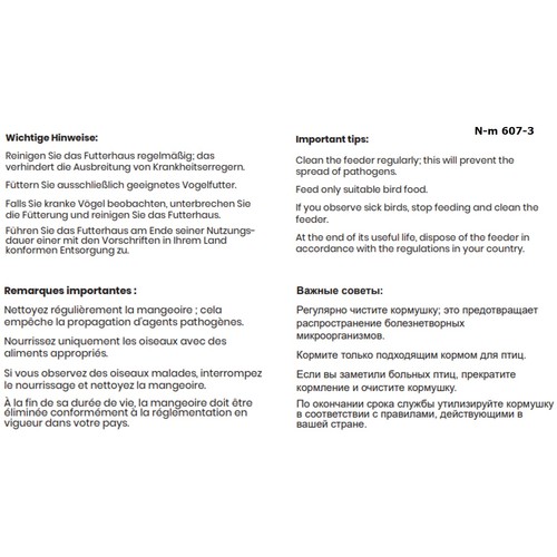 Bird feeder to hang, place, enjoy!