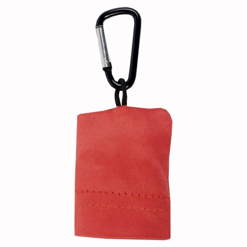 Snap hook keychain with foldable polyester microfibre screen/lens cleaning cloth