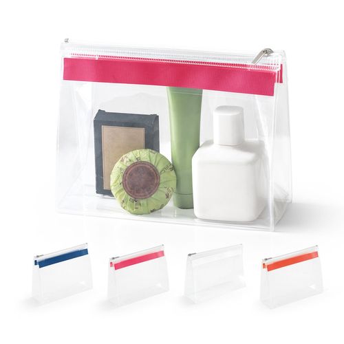CHASTAIN. Doorzichtig. EVA etui met rits en metalen handvat