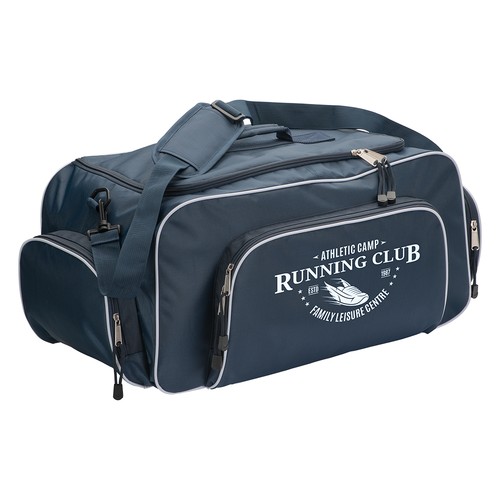 1680D polyester sports bag/backpack with adjustable shoulder strap, 2 compartments