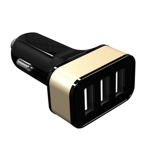 Car Charger with 3 USB ports