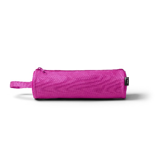 Cylindrical case with coordinated colored zipper. Aluìsio