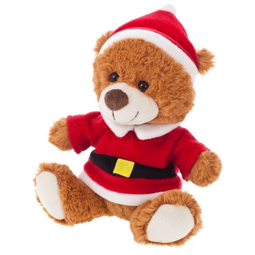 Teddybär mit Weihnachtsmann-Kleidung | Santi
