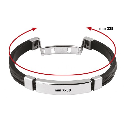 BLACK AND BLACK BRACELET