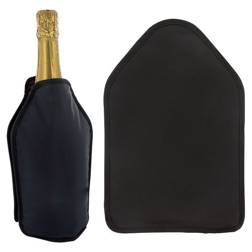 Bottle cooler with freezable gel