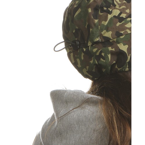CASQUETTE CAMOUFLAGE 4 PANNEAUX EN PILE POLAIRE ET POLYESTER