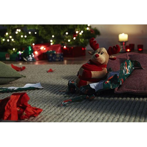 Christmas stuffed animal with blanket Andrew