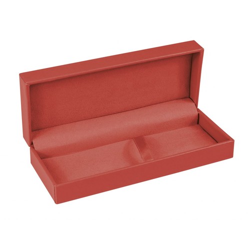 BOÎTE PU ROUGE POUR 1/2 STYLOS