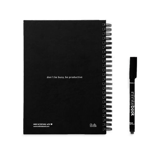 STARTER KIT INFINITE PLANNER A5. Set bestaat uit een “”infinite Diary“”, schoonmaakset, marker en markerhouder