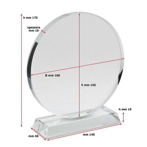 COUPE LISSE d.160mm BASE 19mm SÉPARÉE