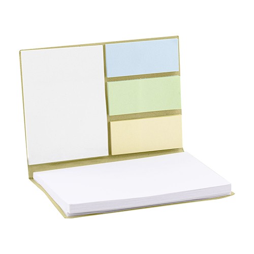 Bloc de notas con hojas adhesivas, con tapa dura c Clethra