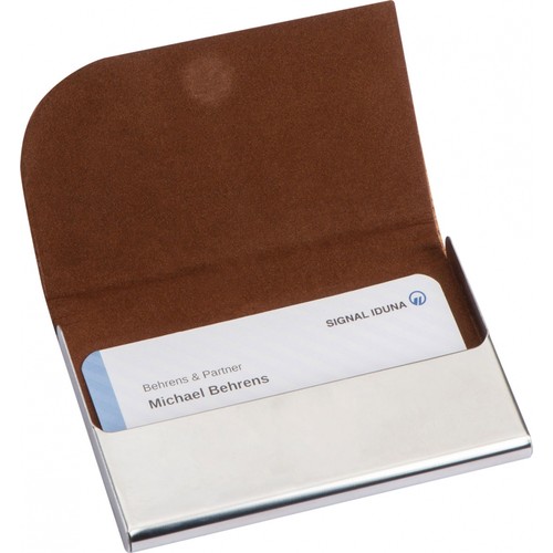 Porte-cartes de visite en métal