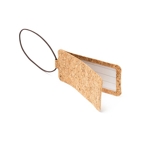 Cork luggage tag with card included Arcugnano