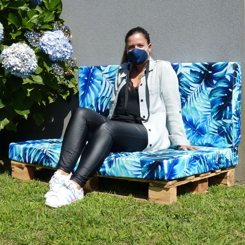 BACKREST FOR PALLET SOFA WITH CUSTOMIZABLE 10CM FOAM