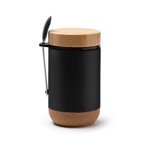Multi-purpose thermos container for food. Bamboo l Evaldo