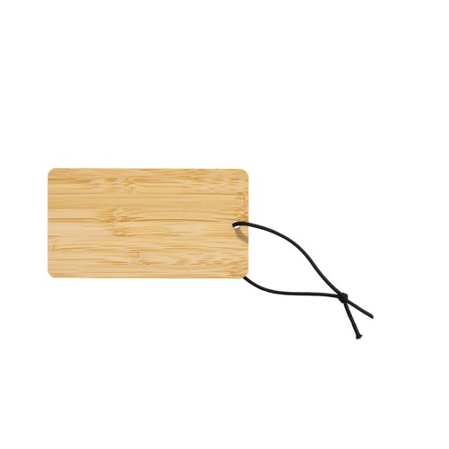 Bamboo luggage tag