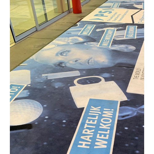 Floor mats for trade fairs and showrooms