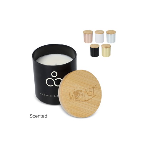 Bhakti plantaardige geurkaars in gerecycled aluminium potje