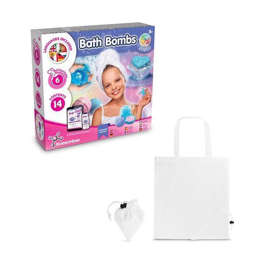 Bath Bombs Kit V. Juguete educativo suministrado con una bolsa de regalo plegable de 190T