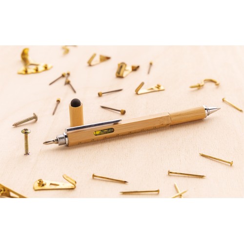 Boîte à outils 5 en 1 en bambou