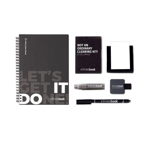 STARTER KIT INFINITEBOOK. Infinitebook" kit with hardcover, 1 cleaning kit, 1 marker and 1 ballpoint holder