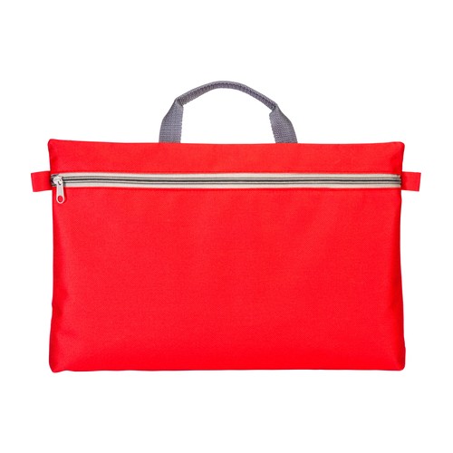 600d polyester document folder, with handle and zipper closure