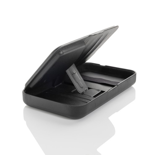 Swiss Peak RCS recycled travel case with 3 in 1 charger