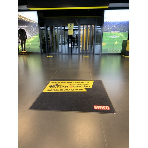 Floor mats for trade fairs and showrooms