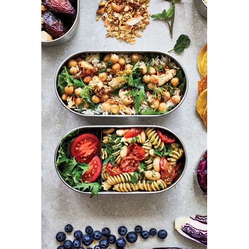 Boîte à bento double en acier inoxydable Black+Blum