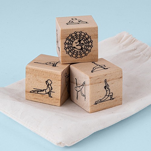 Wooden yoga dice set Acmea