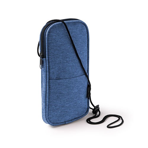 Cellphone case with melange finish. Main compartme Dores