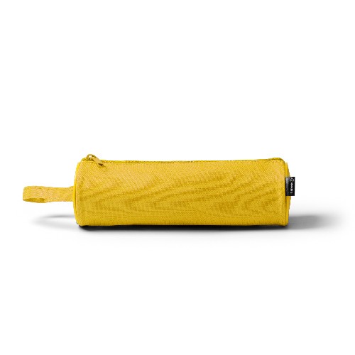 Cylindrical case with coordinated colored zipper. Aluìsio