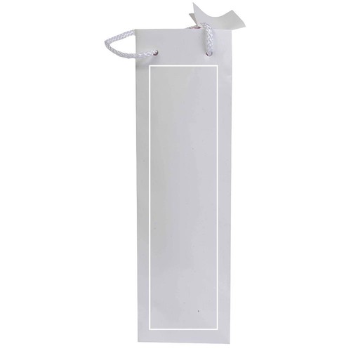 157 g/m2 laminated paper bottle shopping bag with gusset and bottom reinforcement, string