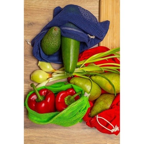 Cotton bag for fruits and vegetables, big size | Kelly