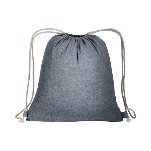 150g/m2 recycled cotton drawstring backpack