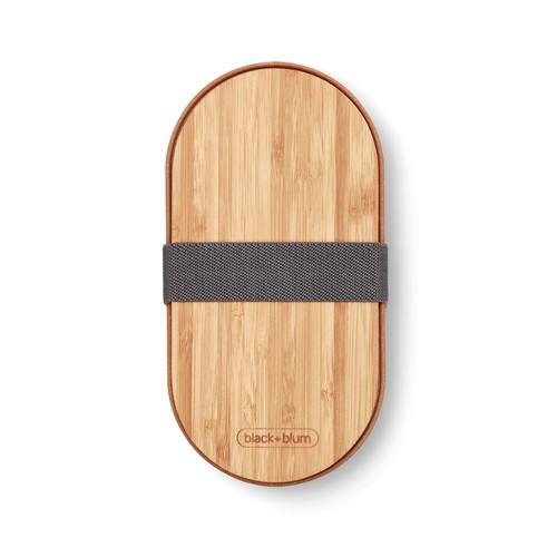 Boîte à bento double en acier inoxydable Black+Blum