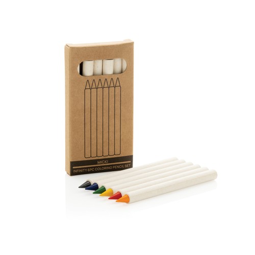 Set de 6 crayons de couleur GRS Infinity Micki