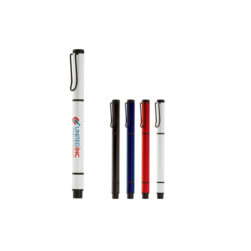 Ball pen with textmarker 2-in-1