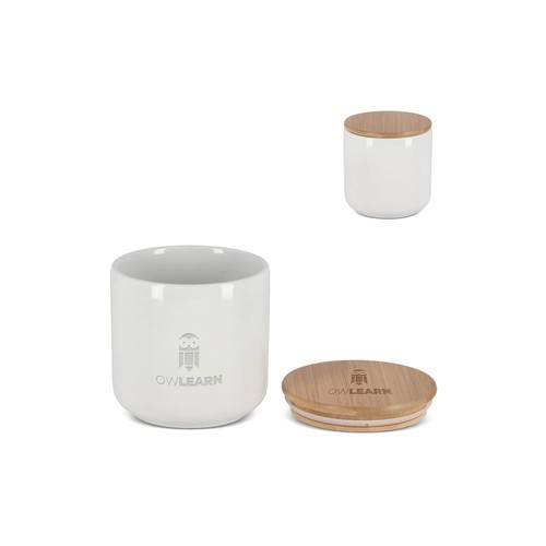 Canister Ceramic & Bamboo 550 ml