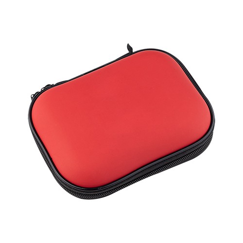 60-peice first aid kit. Contains: 1 gauze bandage, Coleo