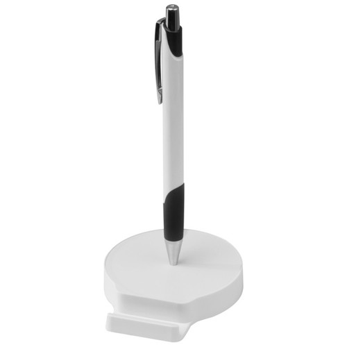Mobile phone holder with magnetic function, includes metal ballpen