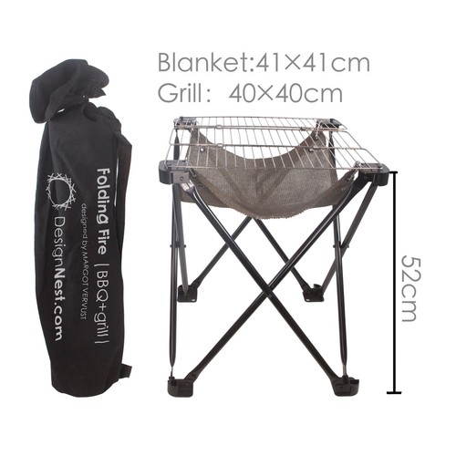 Folding Fire BBQ Large