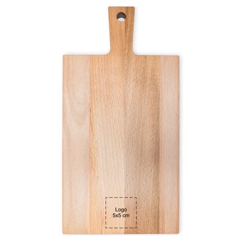Beech board with handle without juice groove 37x19 cm