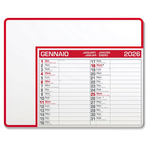 CALENDAR PAD EDGE
