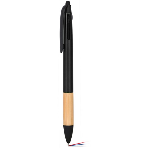 3 COLORS TOUCH SCREEN BALLPOINT PEN IN PLASTIC AND BAMBOO