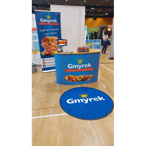 Floor mats for trade fairs and showrooms