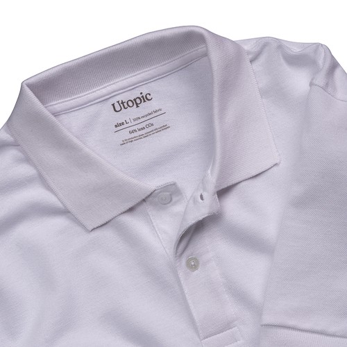 100% recycled fabric polo